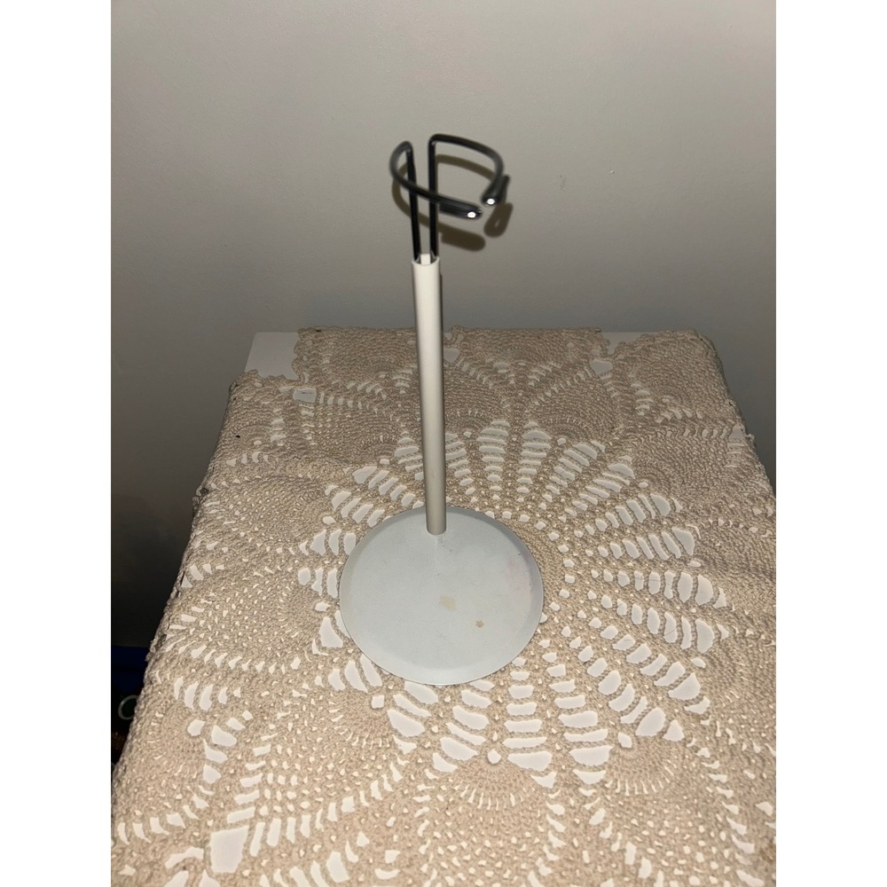 Vintage Adjustable Metal Doll Stand Beige 7.5-8.5 Inch Display Holder Taiwan